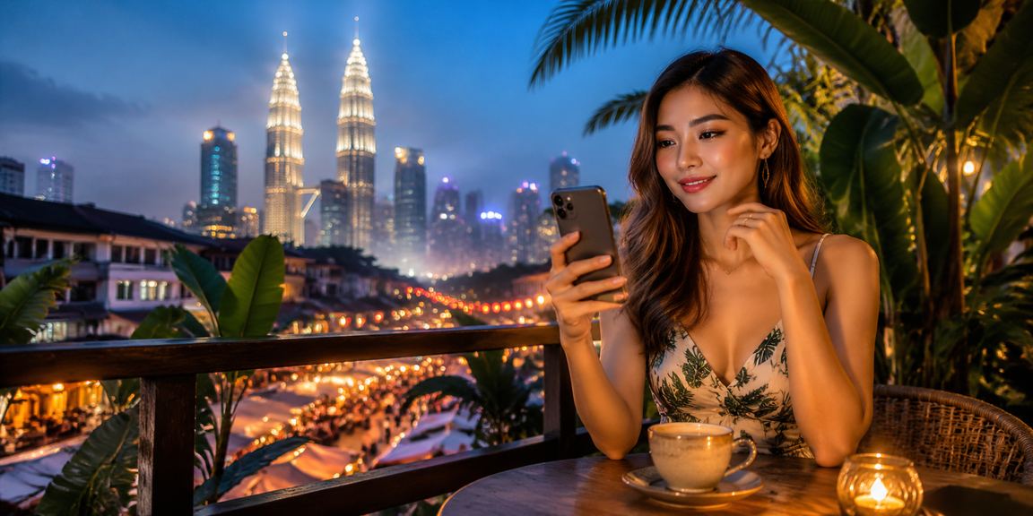 Pengguna di Kuala Lumpur menggunakan aplikasi mudah alih op15 untuk bermain kasino dan bertaruh sukan