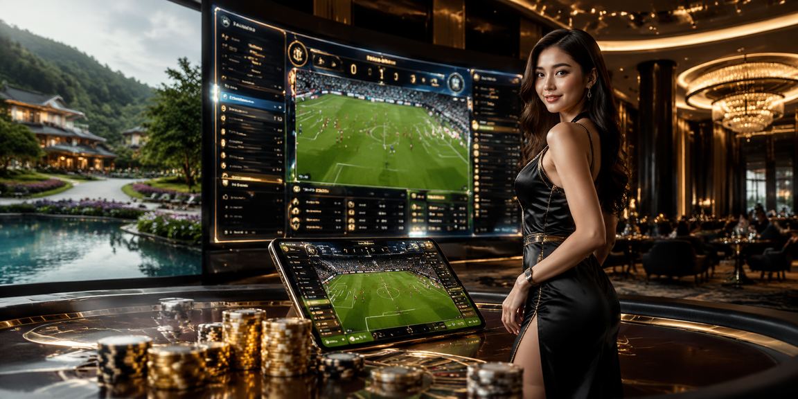 Suasana taruhan bola sepak bergaya Malaysia moden di platform dalam talian